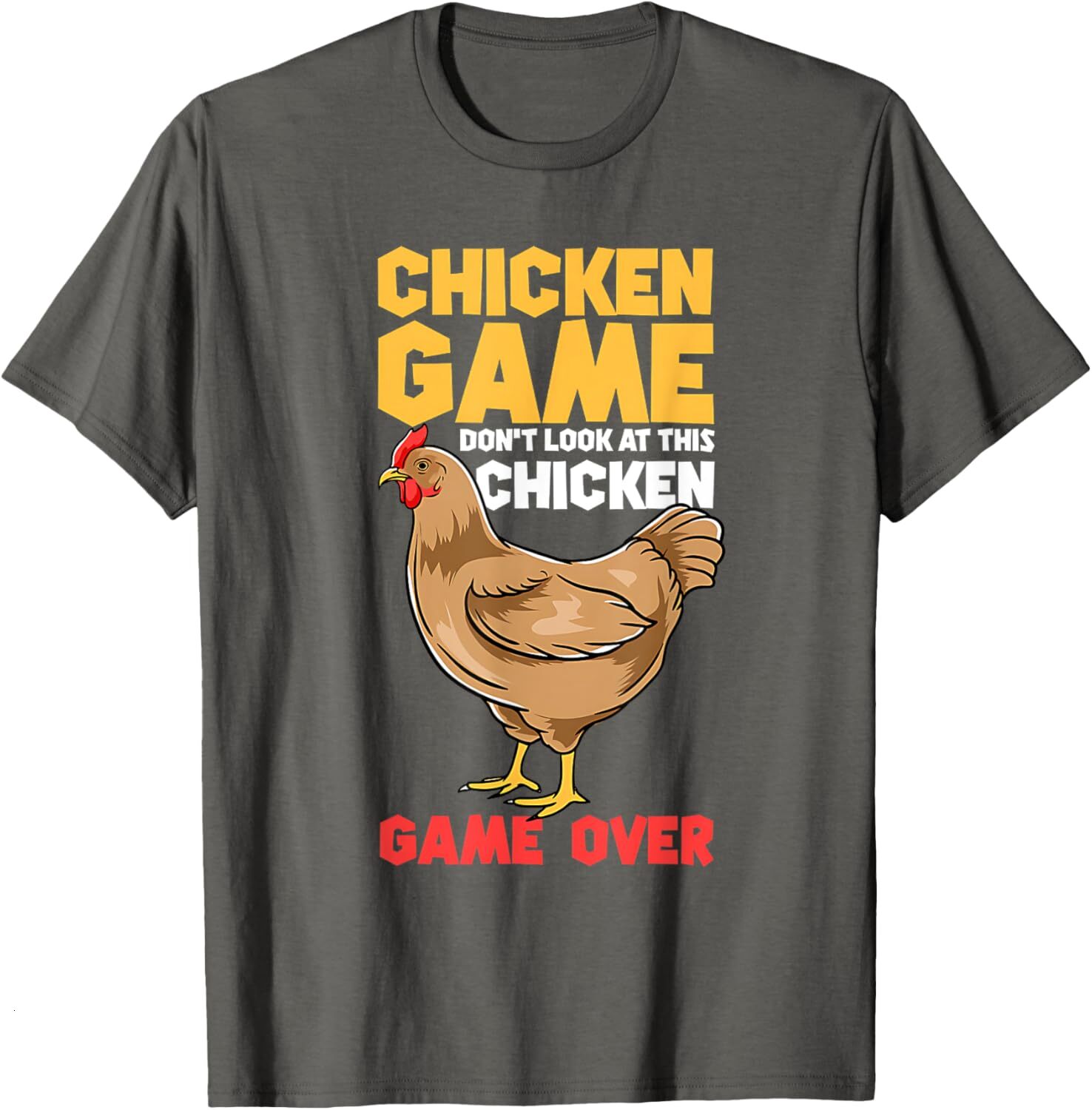 T shirt for Mens Dont Look At This Chicken Graphic Tee Casual Tops Clothes Short sleeve