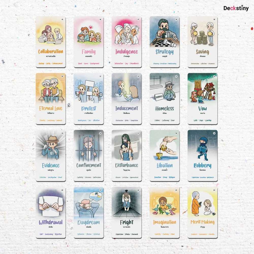 85 Pcs Oracle Cards Pantha Oracle Watercolor Version 6 X 96cm 236 X 378 Glitter 3D Blue Gilded Edge C251114