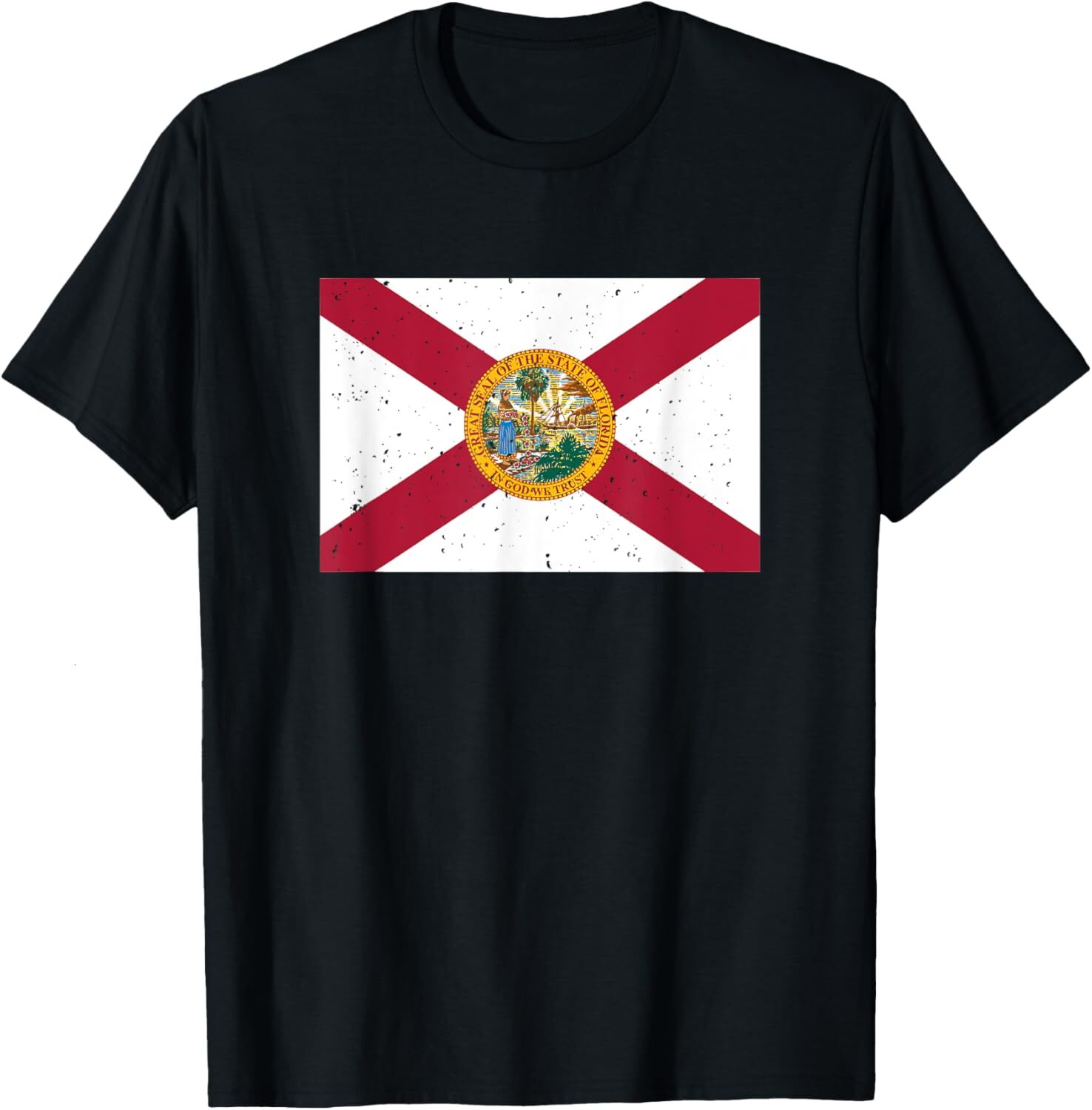 T shirt for Mens : Vintage Florida FL State Flag Graphic Tee Casual Tops Clothes Short sleeve cool