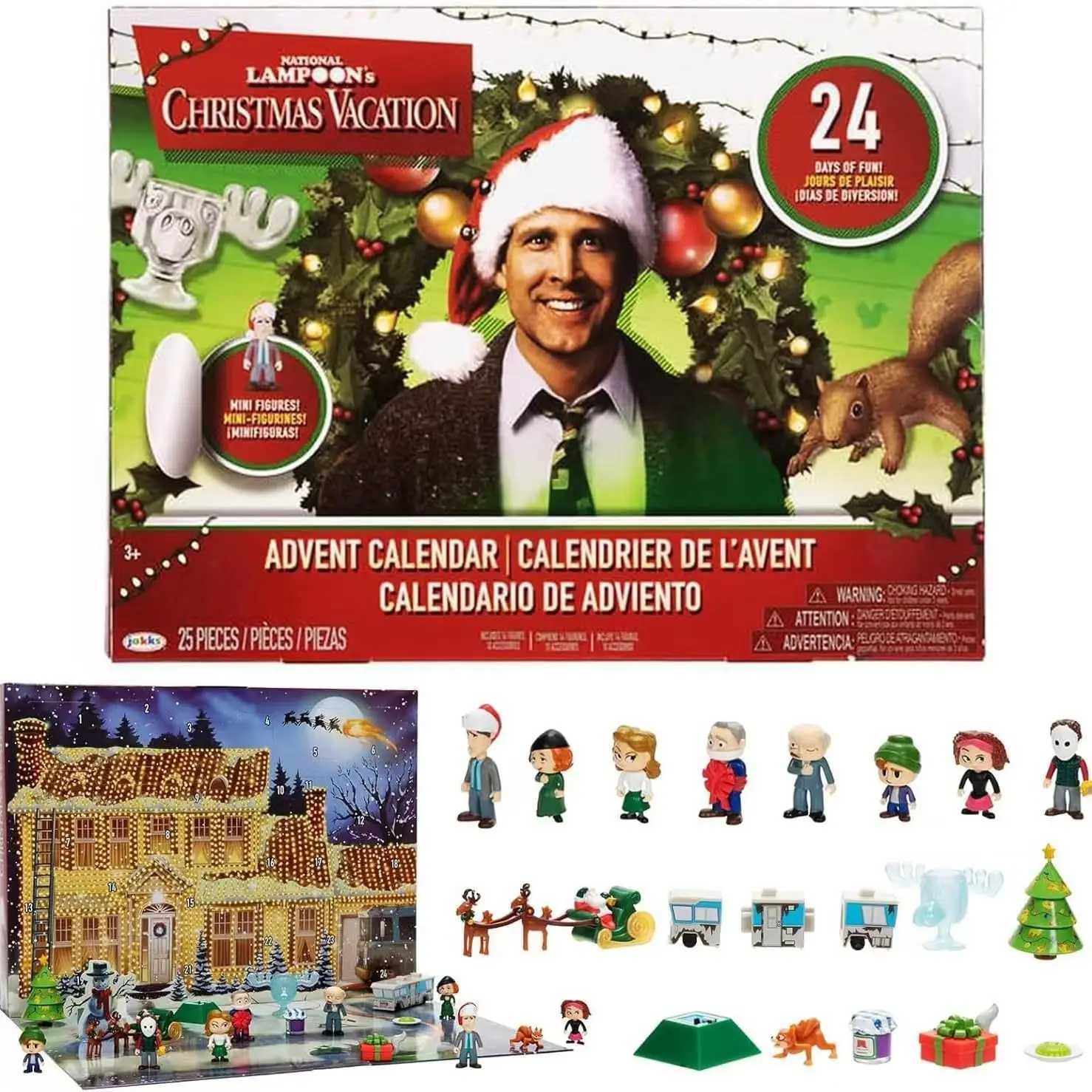 2024 New 24 Day Christmas Vacation Advent Calendar Christmas Vacation Figures And Accessories Christmas Countdown Calendar Gift Y251114