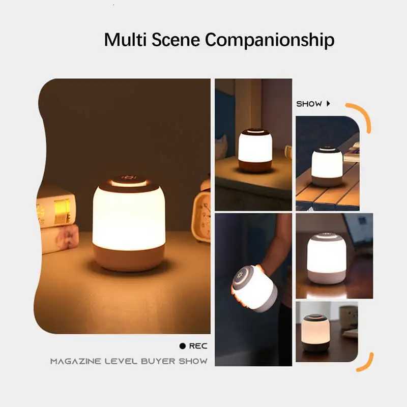 LED Night Lights Adjustable Brightness USB Rechargeable Table Lamp for Kitchen Bedroom Garage Bedroom Bedside Camping Decor M251114