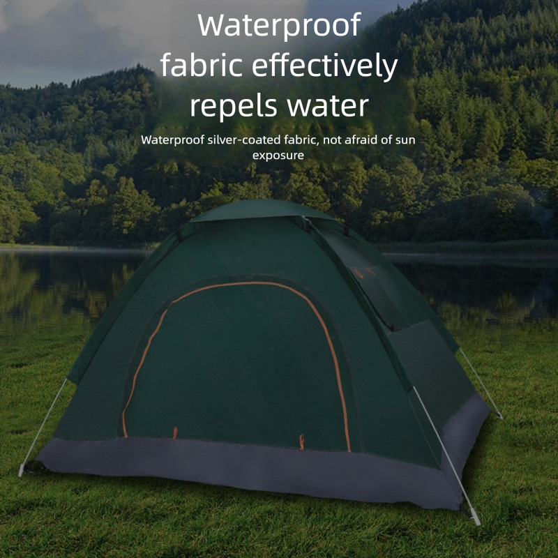 Hand-thrown Tent Outdoor Camping Quick-opening Beach 3-4 Person Sunshade Camping Portable Outdoor Leisure free shipping