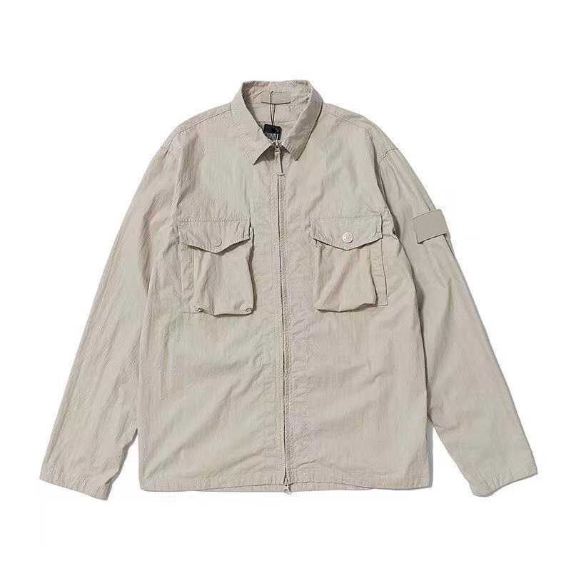 Designer Hoodie Mens Windproof Overshirt Lightweight Outdoor Fashion Jacket Loose Fit Hooded Coat for Men (Sizes M-2XL) S25723