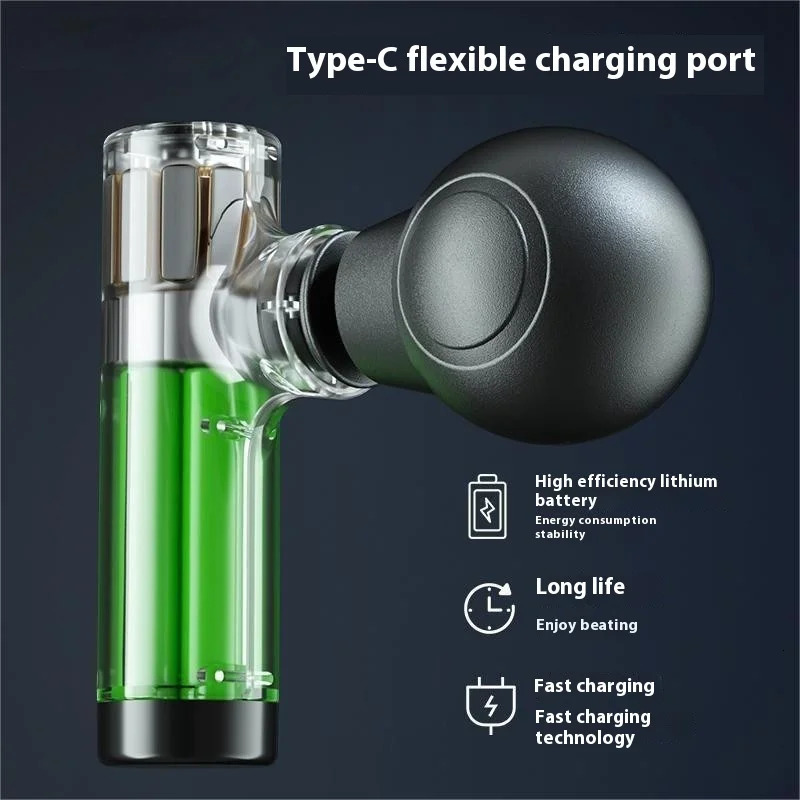 Mini Handheld Body Massage Gun 3 Gear Adjustment Mute Deep Tissue Massage for Shoulder Leg Foot Muscles Portable Home Massager 250414