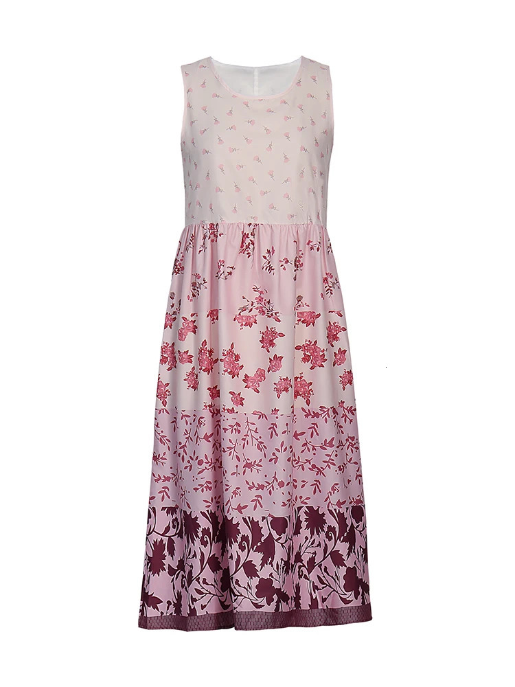 Plus size womens sun dress collar beach flowing party print summer Hawaiian Luau 250414