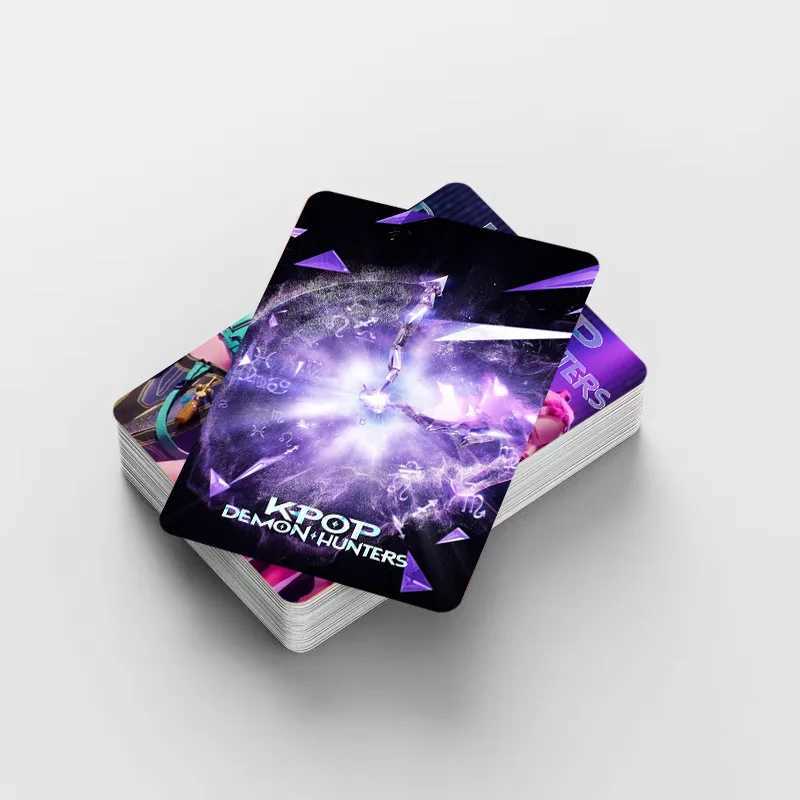 92pc Anime Movie K-POP Demon Hunters Double Sided Color Printing Card Anime Peripheral Collection Card C251114