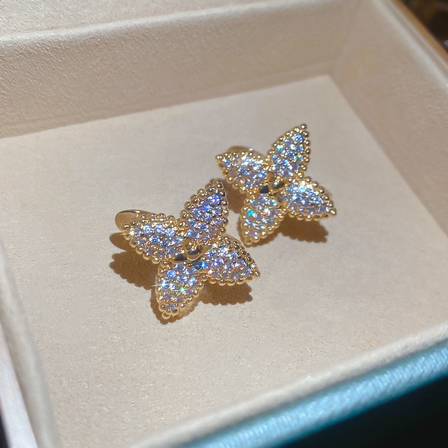 2025 New Zircon Star Exquisite Elegant Daily Commute Versatile Light Luxury High-end Feel Women's Earrings - view 6