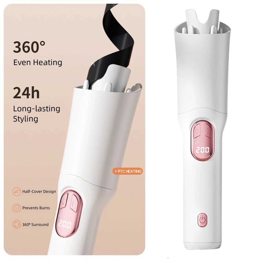 Wireless 32MM Hair Crimper for Loose Waves Portable Heated Barrel Curling Wand Quick Styling ToolT251114