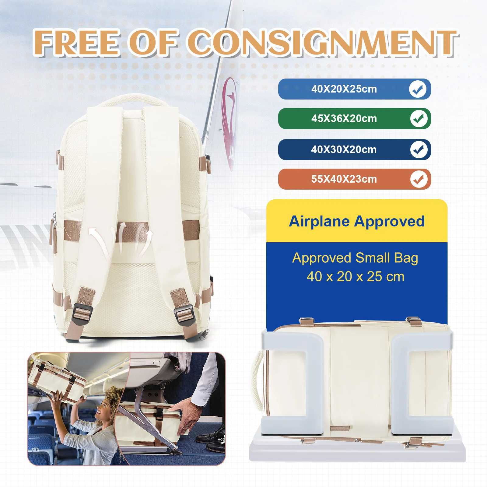 Travel Backpack for Women Men Hand Luggage 40x20x25 for Ryanair Cabin Travel Bag College Bookbag Waterproof Laptop Bag for WorkW251113