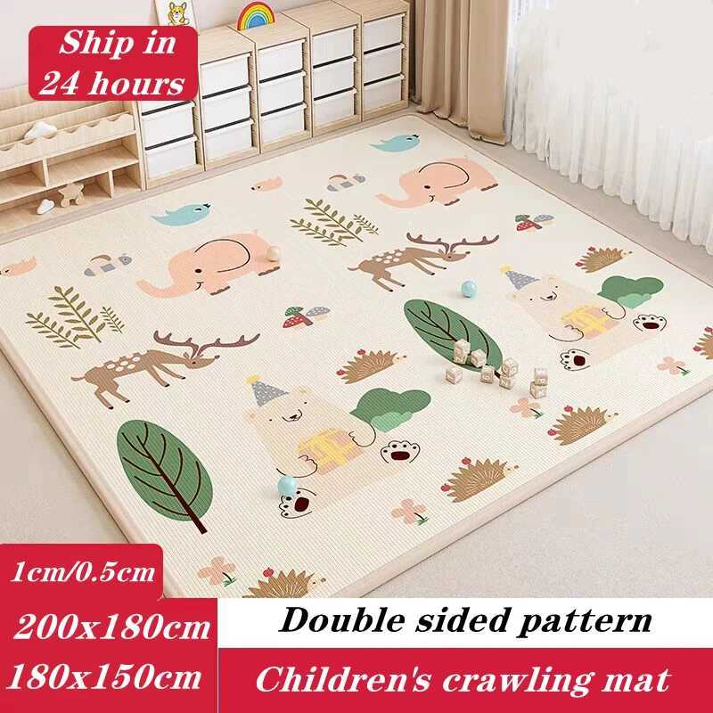 Thick 200 * 180cm baby game pad childrens game pad complete set of game pad development pad room crawling pad safe baby carpet gift S25414