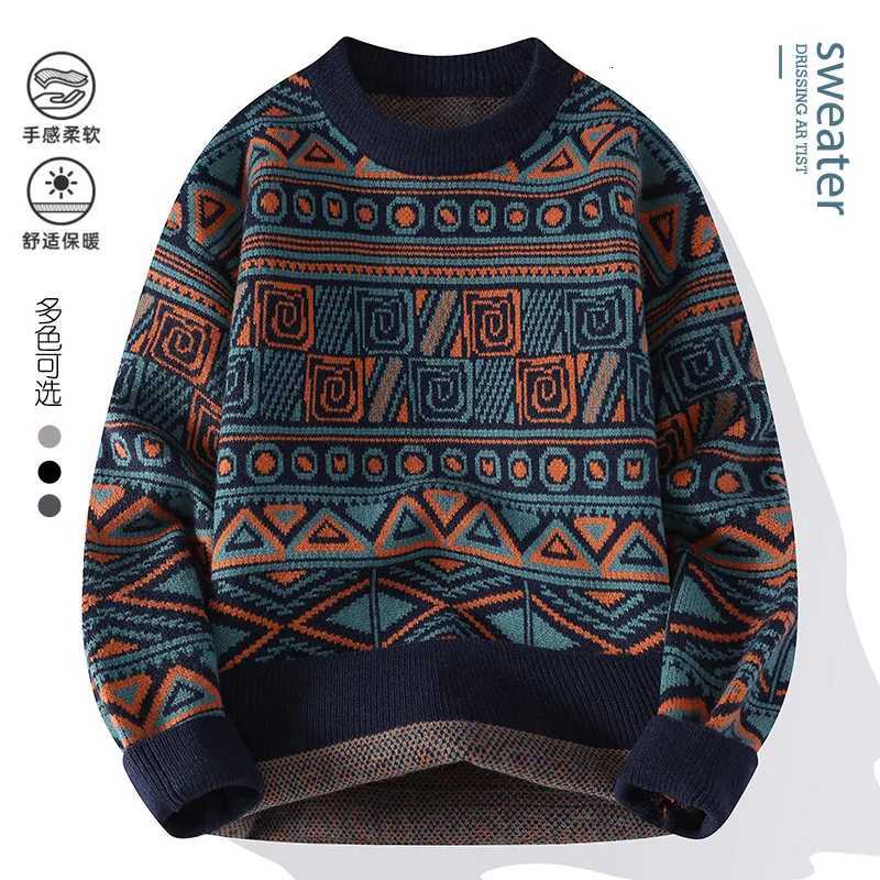 Mens fashion pullovers 2025 men winter korean style Sweaters mens warm sweater O-neck men sweaters autumn men full size M-3XL M251114