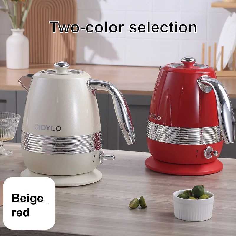 1800W Retro Electric Kettle Home/Office Quick Kettle 304 Stainless Steel Teapot Automatic Power Off Kitchen Appliances 1800ml Y251114