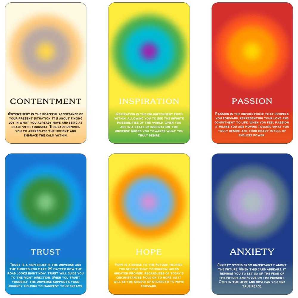 56pcs Emotional Oracle Cards Deck Self Awareness and Healing Tool for Mindfulness and Therapy Tarot Size 12x7cm C251114
