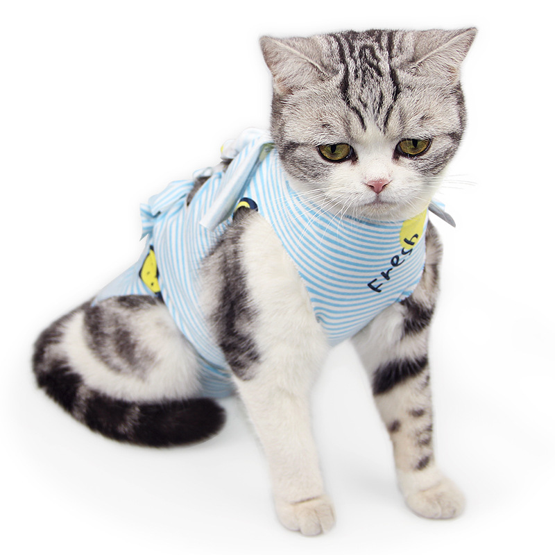 Cat Recovery Suit Breathable Cat Surgery Recovery Suit Onesies Female Kitty Castration Abdominal Wound Recovery Clothing Outfits