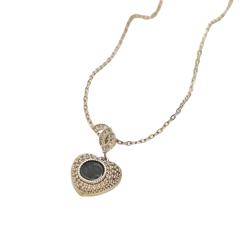 moissanite chain designer necklace for woman gold necklaces mens jewelry jewellery pendant Fahion Deigner Double Letter Pendant Necklace Gold Plated R