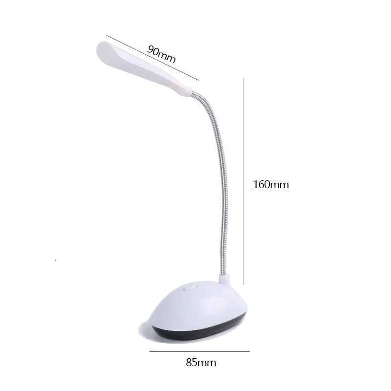 1Pc LED Folding Reading Light AAA Battery Powered Eye Protection Night Lamp Bedroom Bedside Study Lighting Desk Light M251114