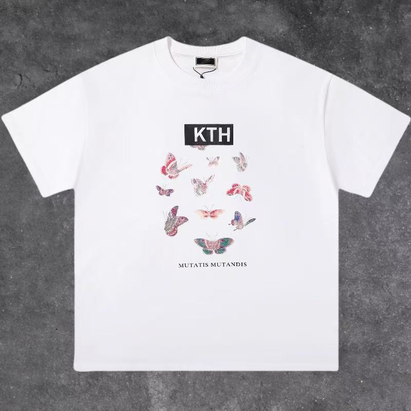 Kithtshirt Shirt Designer Mens T Kiths Tee Workout Shirts For Men Oversized T-Shirt High Quality Cotton Tshirts Vintage Short Sleeve 6Ed