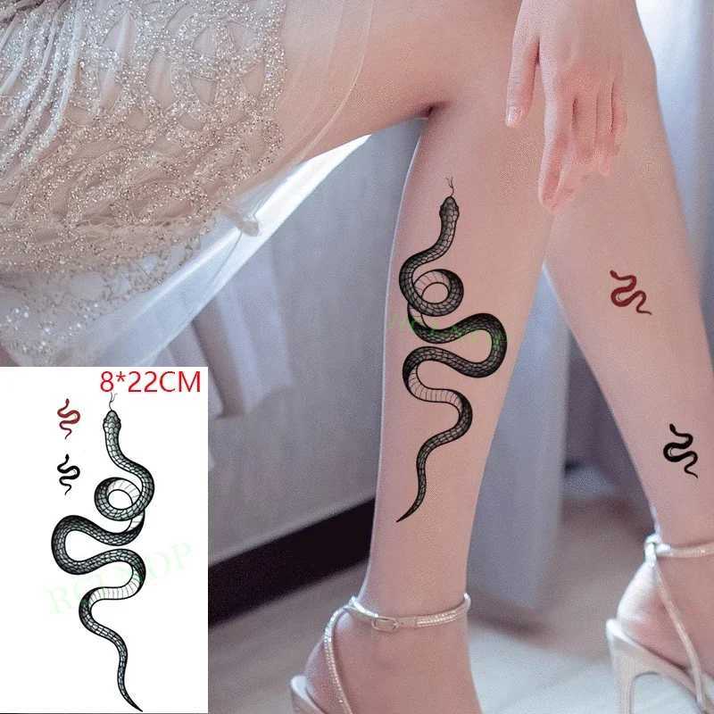 Waterproof temporary tattoo stickers sexy snake elements fake tattoos sparkling tattoos body art female male temporary tattoosXJ25414