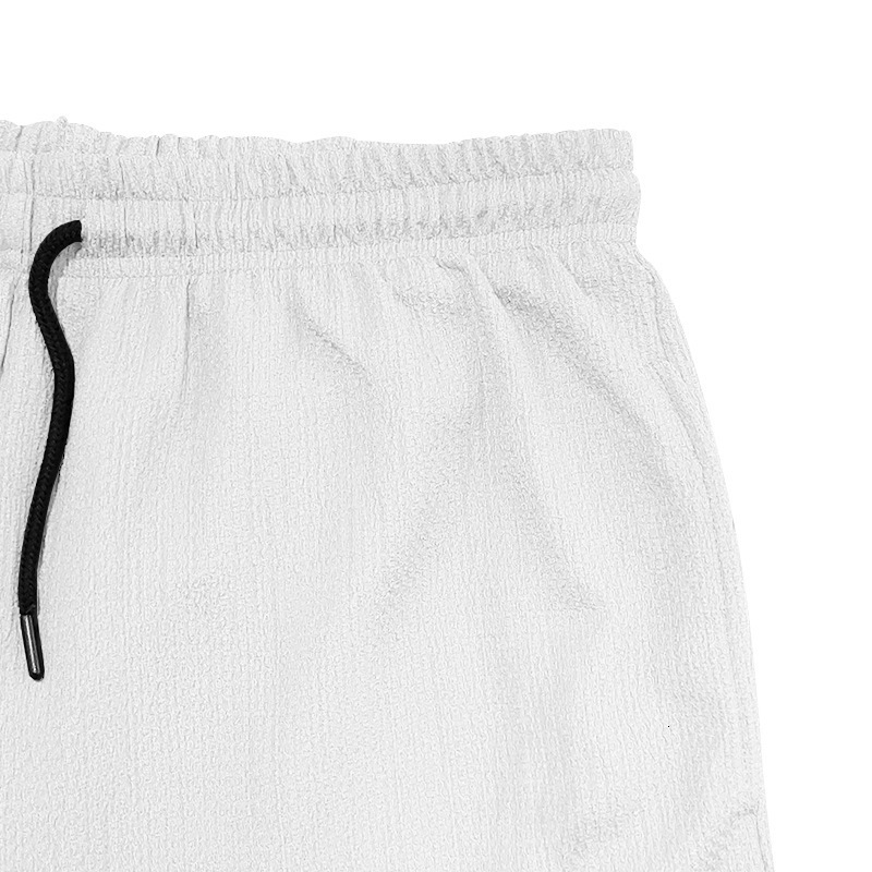 2025 summer men's casual sports three part with quick drying lining and double-layer woven shorts set