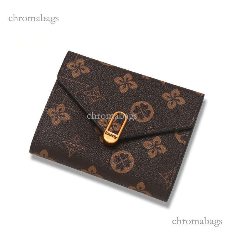 Women's Short Wallet Fashion Printed Women's Small Zero Wallet Folding Multi Card Leather Bag