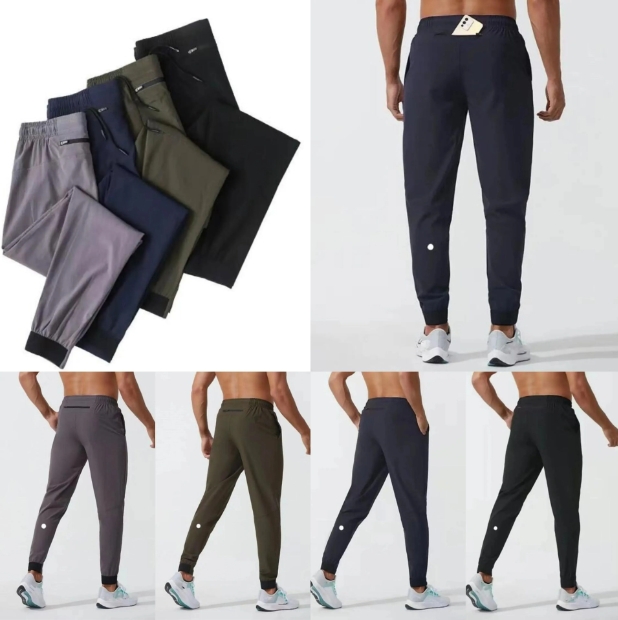 Men Jogger Pants Yoga suit Pull rope Gym quick dry Pants Running draw rope track pants Fitness Training leg girdle Long pants Lululiness lemonize shorts climbing