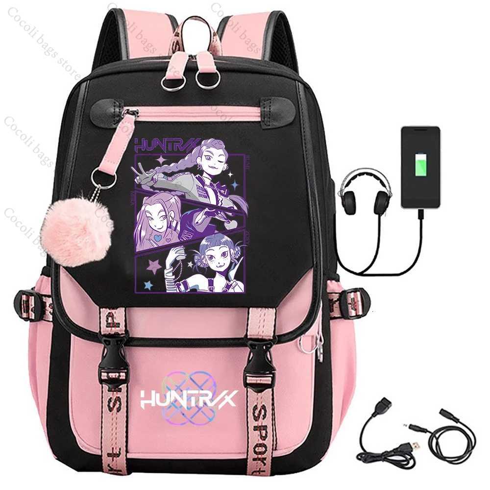 2025 KPop Demon Hunters Print Backpack Large Capacity School Bag Student Bag School Backpack Girls School BackpackW251113