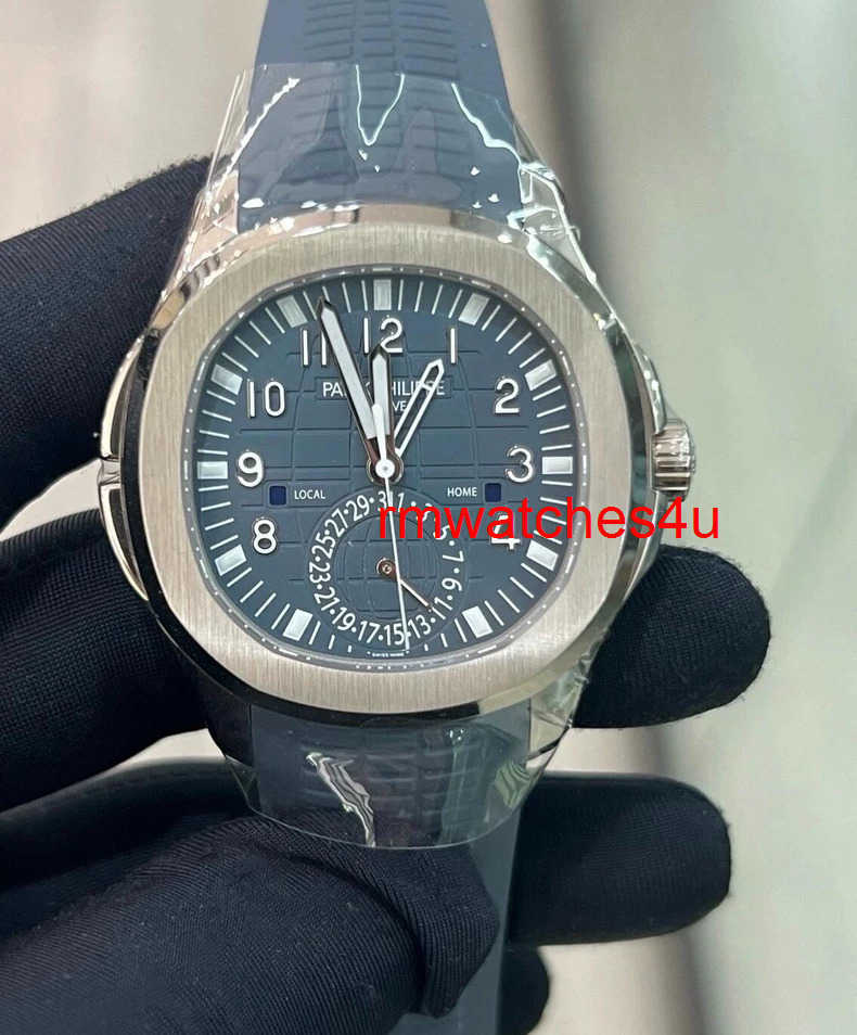 Luxury Watch Designer 5164g Aquanaut 40.8mm Date Display Double Time Zones Back Transparent Men Wristwatch Automatic Mechanical Movement Watches Geneva Watch2366