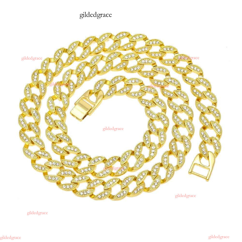 Designer Bracelet Jewelry Chain Necklace Pass The Tester 6mm~20mm Wide Gold Sterg Sier D Color VVS Moissanite Dia Cuban k Men necklaces