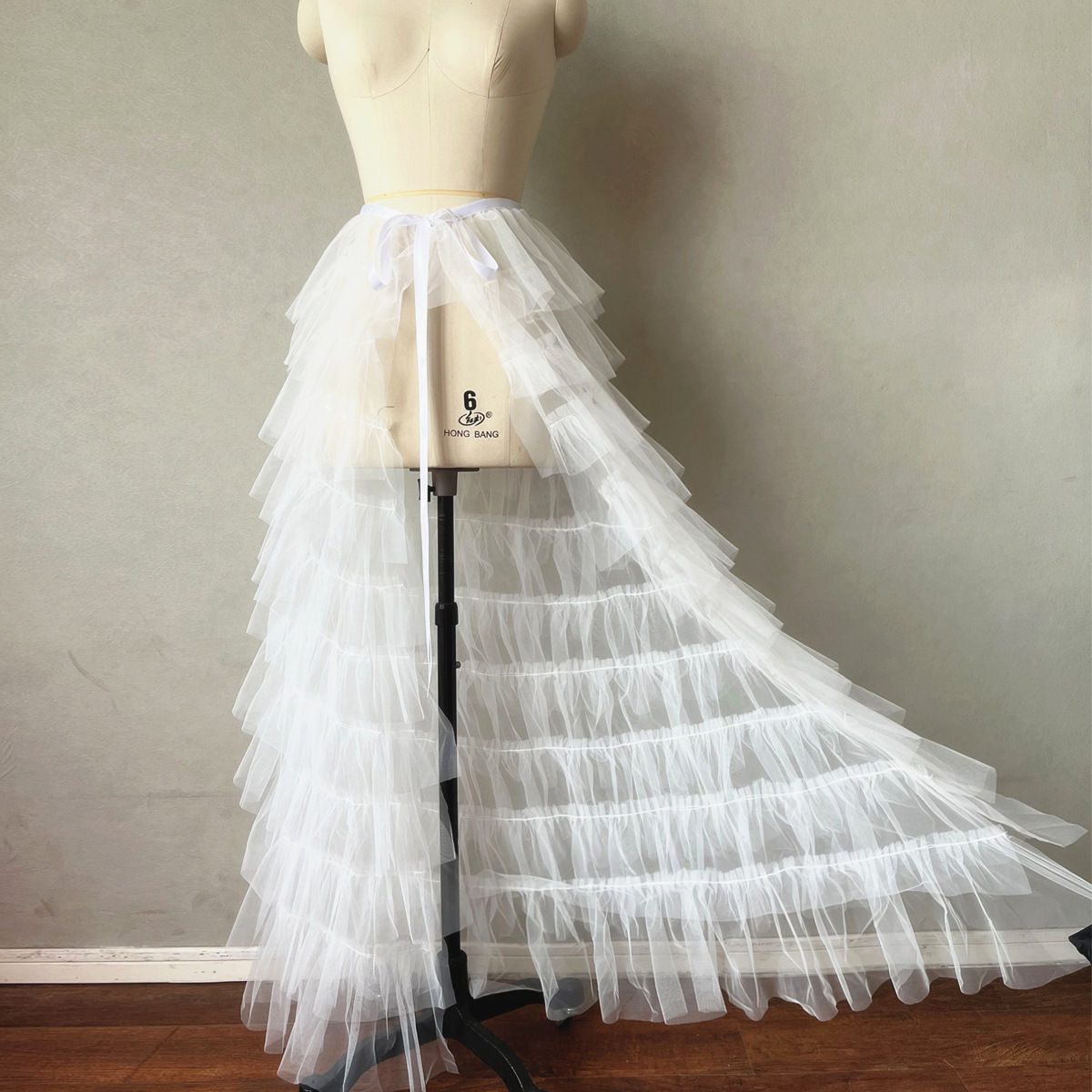 Skirts Puffy skirt multi-layer gauze skirt bridesmaid skirt light dress grand swing floor mopping one-piece gauze skirt