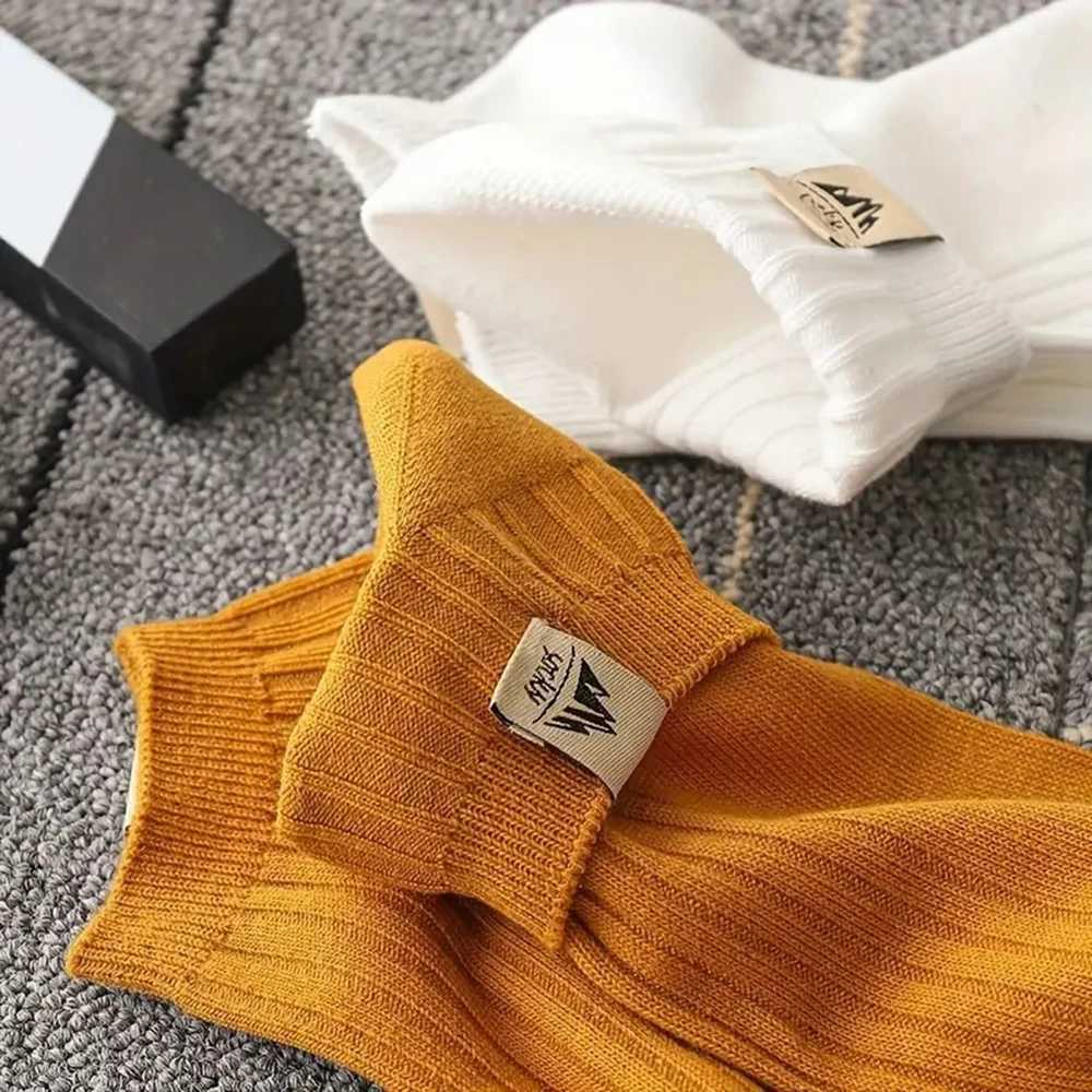 5/10/20/30 Double unisex simple mens boat socks fashionable casual sportswear W250414