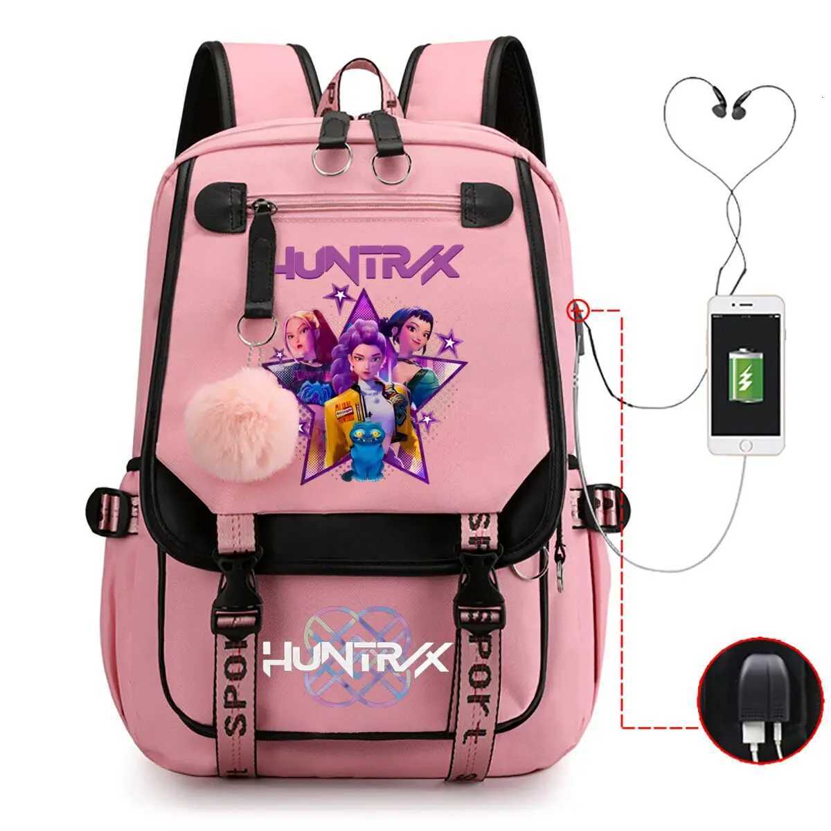 School Backpack for Students KPop Movie Daily Bagpack 2025 Hot Movie Print Backpacks for Girl Boy Laptop Usb Port BagW251113