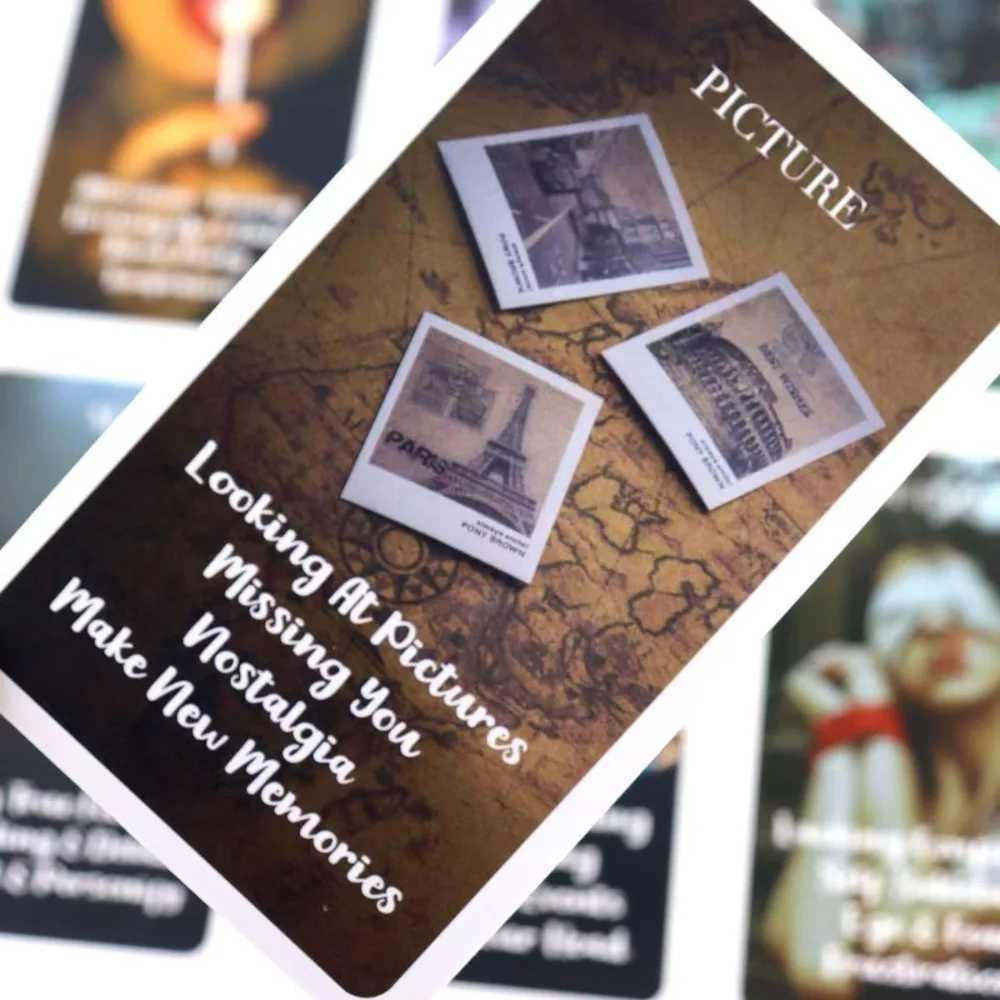 53 Pcs Cards Mystic Red Rose Oracle Deck 1036cm A Situations Deck Tarot Cards Twin Flame Oracle Cards Love Keywords Meaning C251114