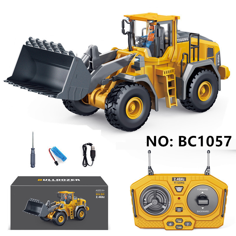 Remote Control Excavator Alloy Dump Truck Bulldozer Radio RC Car Construction Vehicle Toy Children Kids Gifts 250820