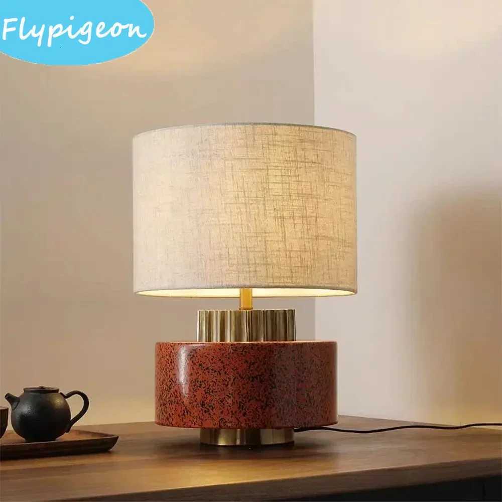 Designer Ceramic Desk Lamp Luxury Art Table Light for Villa Bedroom Bedside Parlor Hotel Homestay Study Office Decor M251114