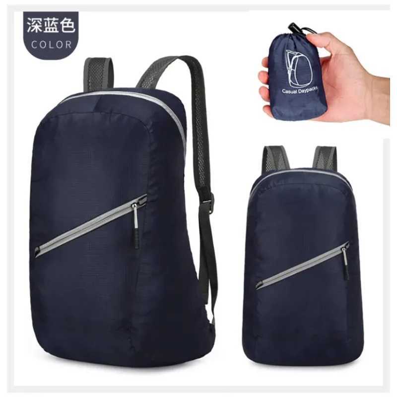 Large Capacity Waterproof Camping Backpack Travel Hiking Bag Lightweight Foldable Rucksack Durable Outdoor Sport Rain Cover BagsW251113