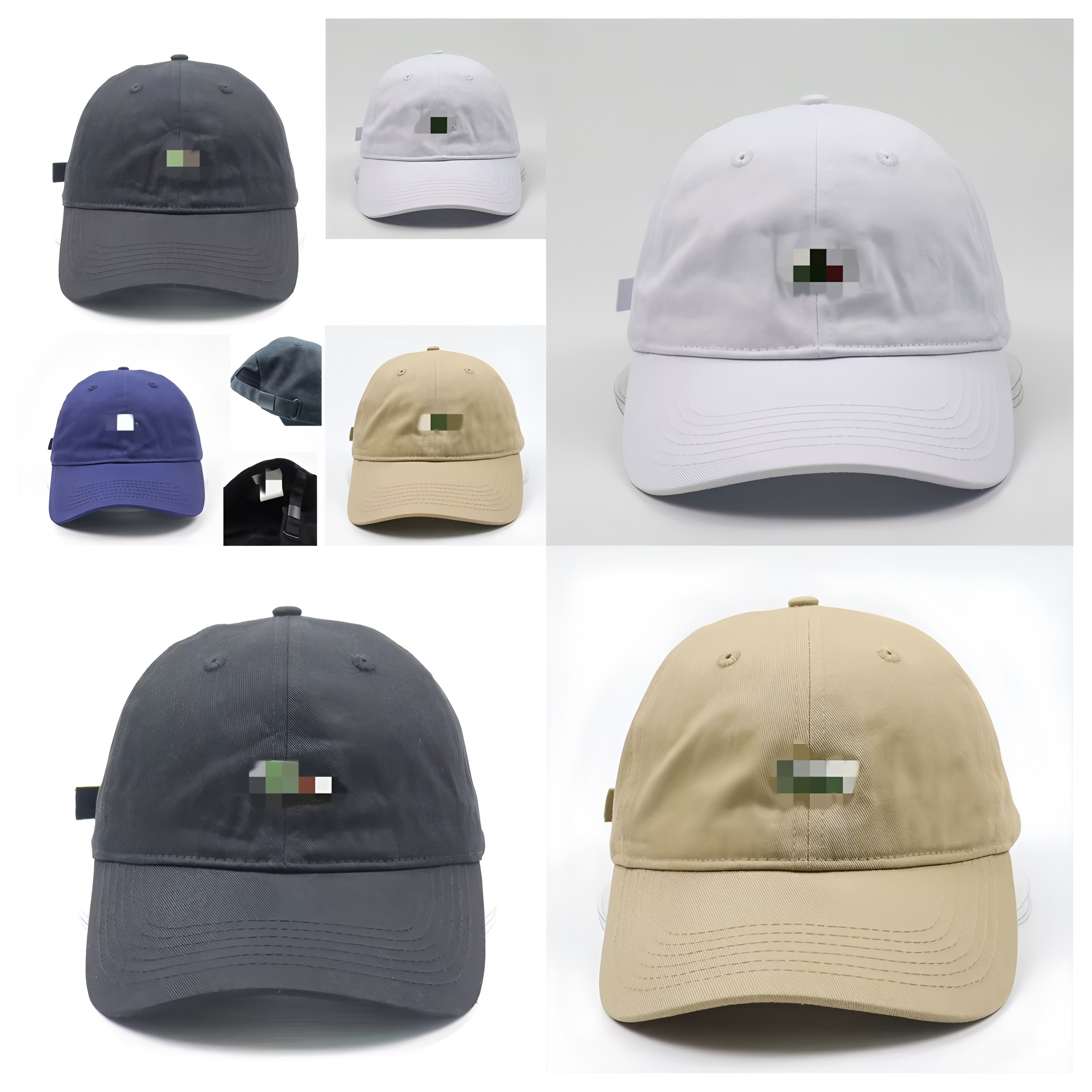 cotton Baseball hat Cap Summer Men's Outdoor Fashionable Baseball Cap Cotton Breathable Sunshade Hat Casual Sunscreen Curved Eave Hat Fabric brand designer