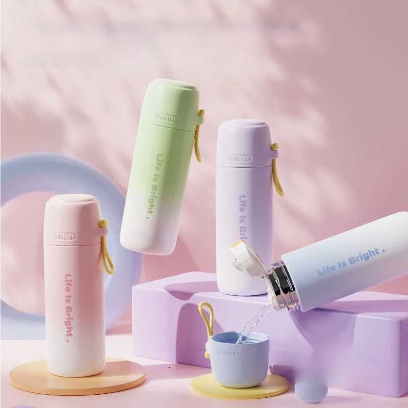 Gradient Stainless Steel Insulated Water Bottle 316 Travel Mug with Handle Portable Sports Cup Halloween Christmas Holiday Gift C251114