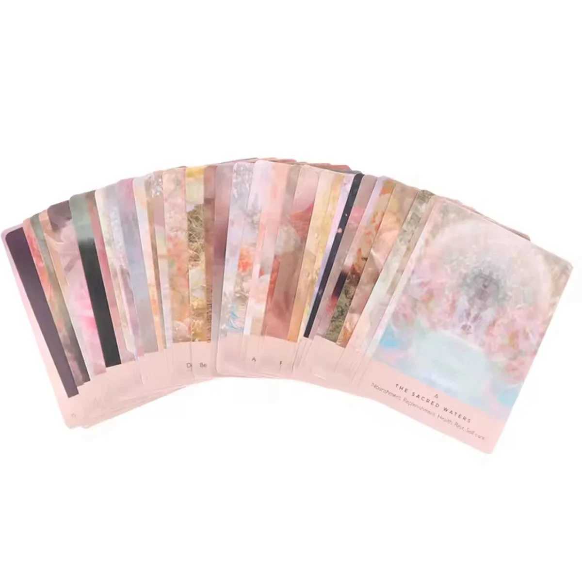 44-Card Deck The Rose Oracle Cards Dreamy Romantic Beautiful Design Pattern For Friends Holiday Gift Board Game Child Toys C251114