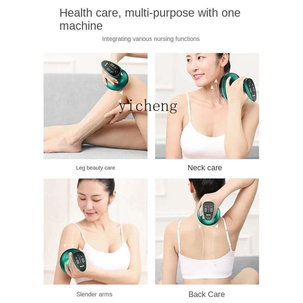 ZF Electric Gua Sha Scraping Tools Meridian Brush Full Body Cupping Tummy Back Massage Tool