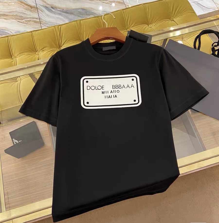 Summer brand T-shirts: Brand designer men's short-sleeved round-neck fashionable T-shirts, women's pure cotton short-sleeved casual T-shirts