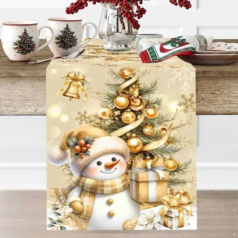 Christmas Christmas Theme Christmas Decoration Home Dining Table Decoration Christmas Party Decoration Dining Table Decoration Table Flag Y251113