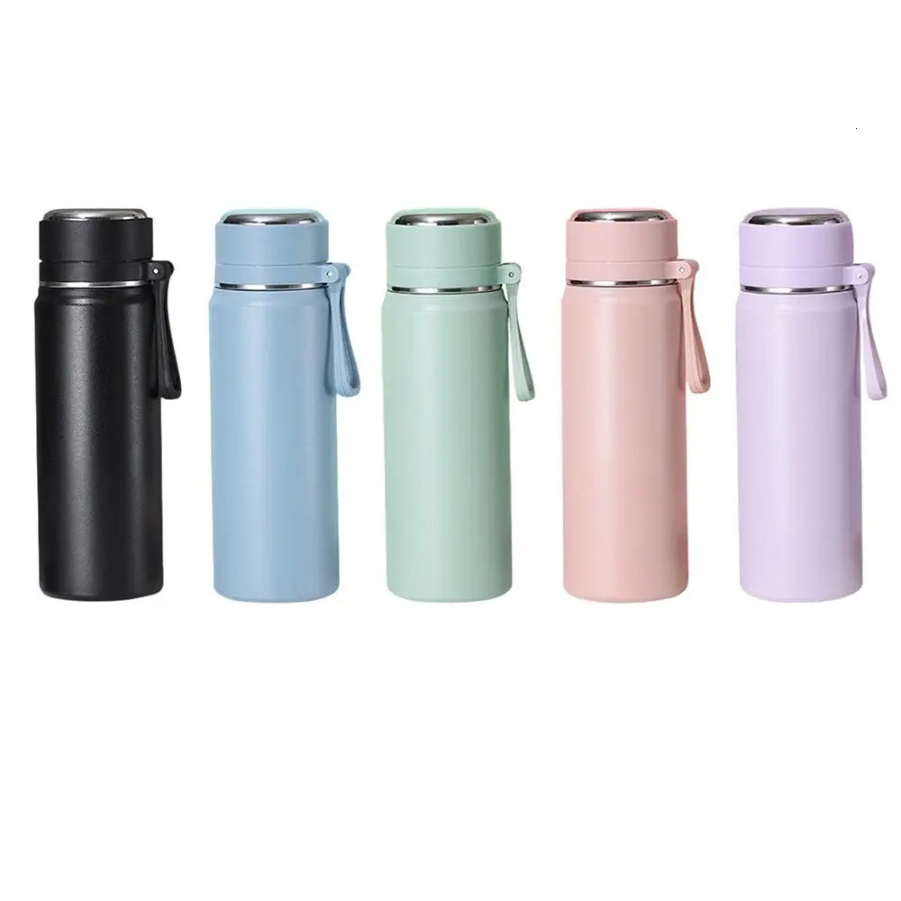 Ins Style 316 Stainless Steel Thermal Flask 500ml Leakproof Vacuum Cup Portable Insulated Water Bottle for Students 251107 W260226