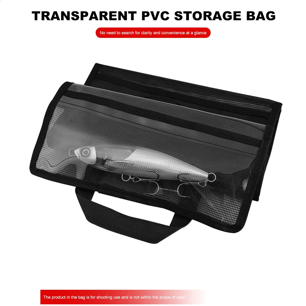 Portable fishing bag dust net folding bead hook holder wearresistant large capacity gear accessories 250410