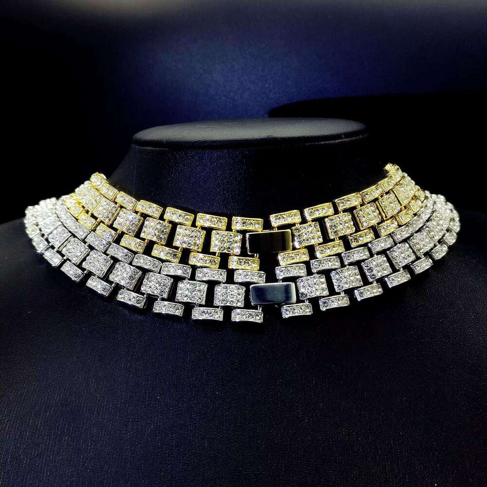 DHCollections Rhies Miami Cuban Chain CZ Bg Rapper Necklaces for Men Jewelry