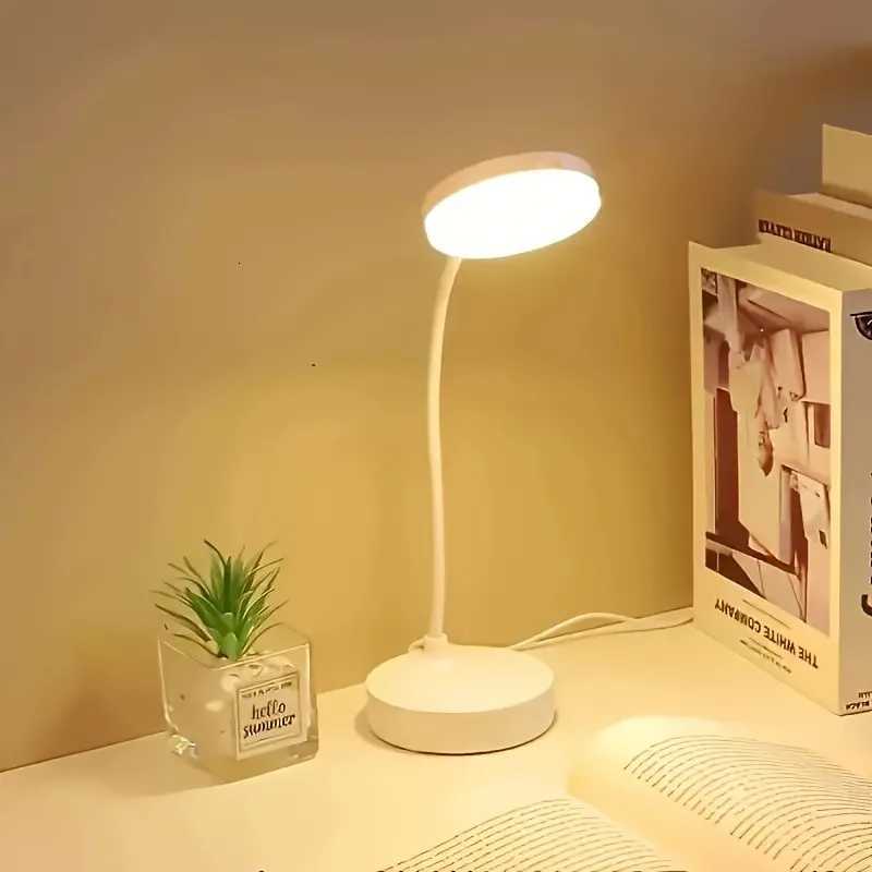 Flexible LED Desk Lamp with 3-Level Dimmer USB Powered Eye-Caring Warm White Light Perfect for Home Office Reading Study M251114