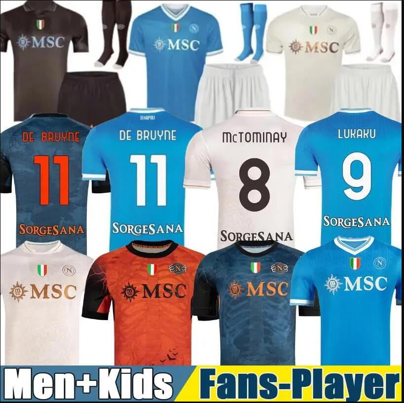 LUKAKU DE BRUYNE Napoli 25 26 soccer jerseys Maglia LANG LUCCA Naples 2026 BEUKEMA NERES Football Shirts McTOMINAY Napoli jersey top