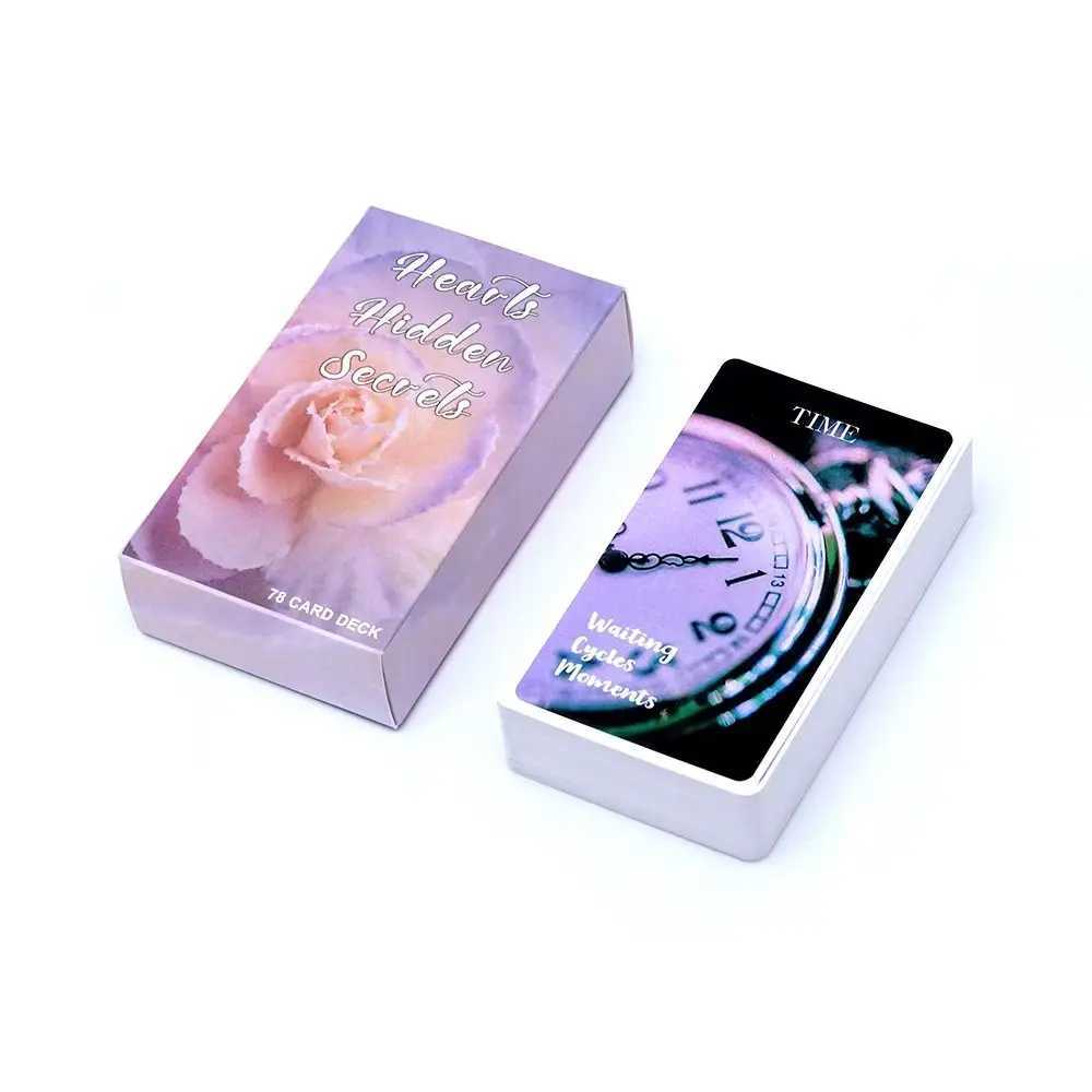 Hearts Hidden Secrets Oracle Cards Deck Situations Cards Glossy Twin Flame Deck Feelings Messages Deck Tarot Cards Board Game C251114