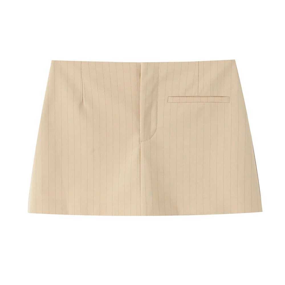 UNIZERA Womens Striped Thin Belt Top and Pants Set with Ruffle Decoration Spring New Product Casual Womens WearXJ250414