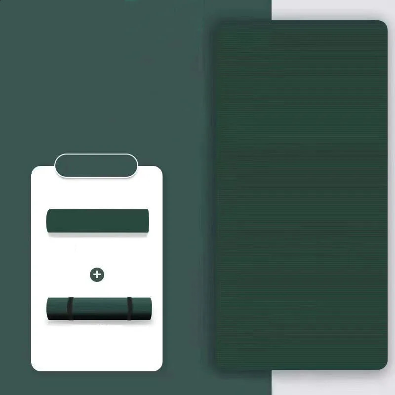 10MM Thick NBR Yoga Mats Anti-slip Sport Fitness Mat For Exercise Yoga And Pilates Gymnastics Mat Fitness Equipment 250410