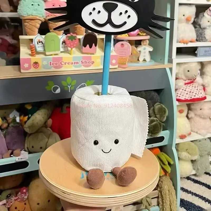Jelly cat plush cute toilet paper doll roll paper creative fun and cute doll pendant as a gift for friends without labelsW 20250414